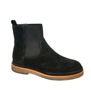 NEW Vince Chelsea Boots Litton Womens 6 Black Suede Hipster City Dark Academia